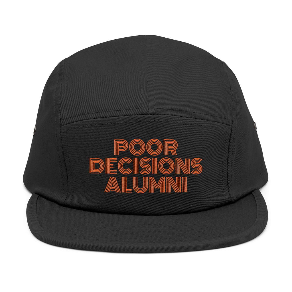 PDA embroidered text 5-Panel Cap