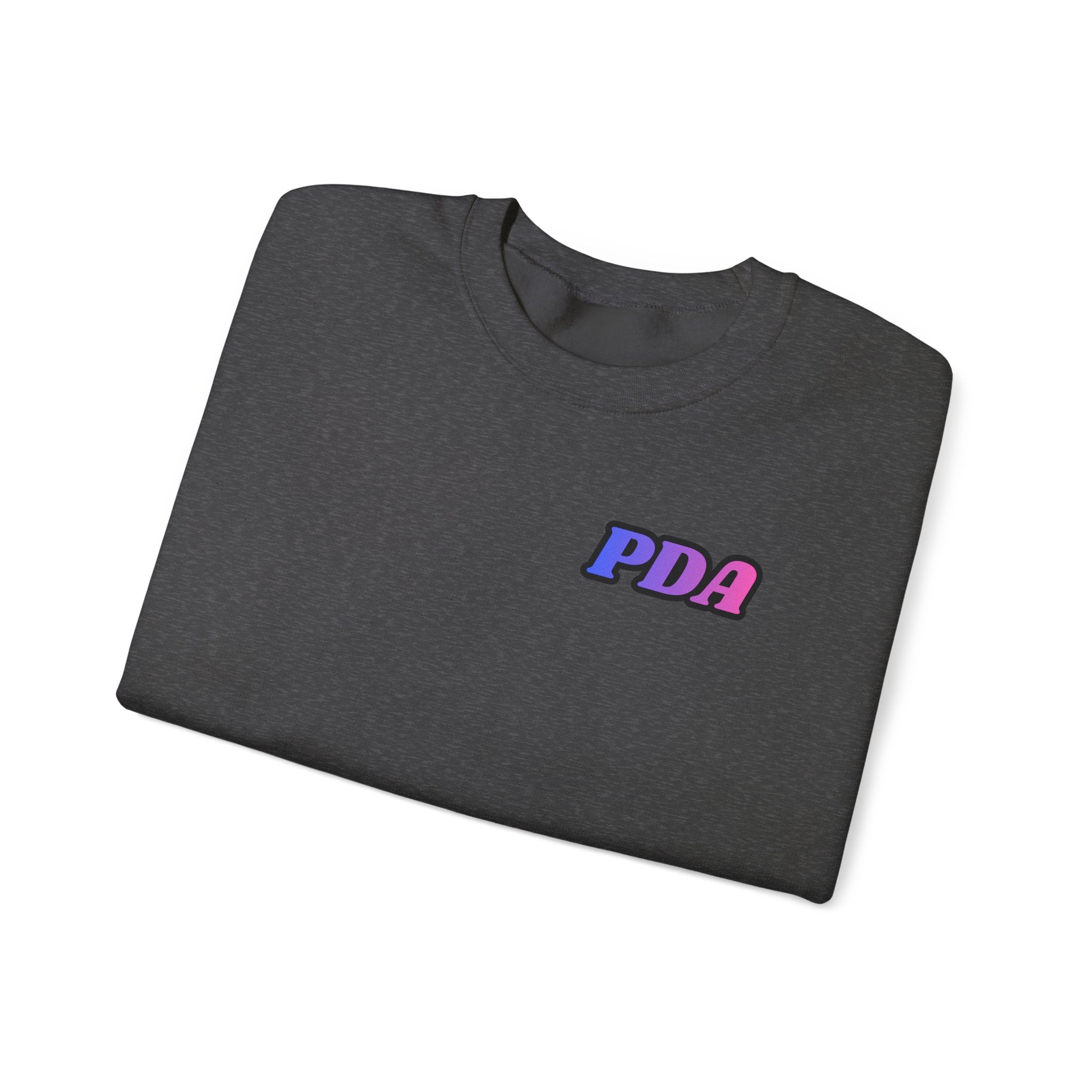 PDA-badge front Ombre-Bestie Crewneck