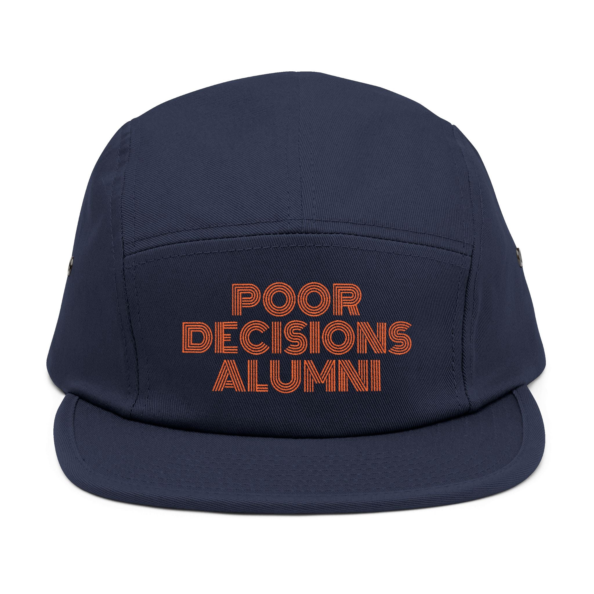 PDA embroidered text 5-Panel Cap
