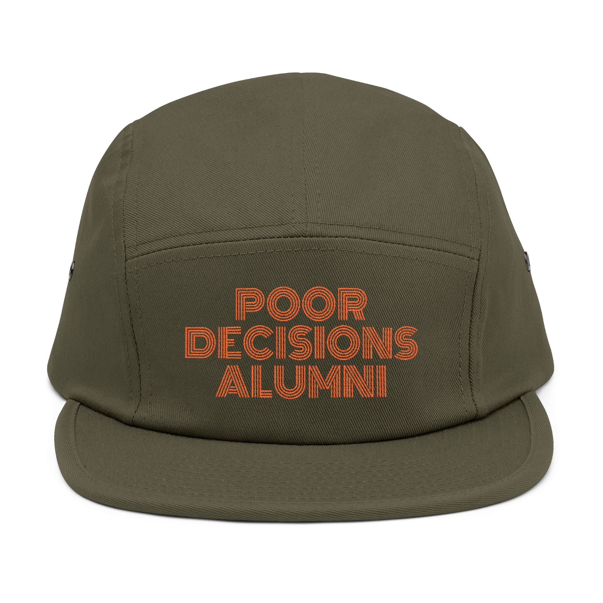 PDA embroidered text 5-Panel Cap