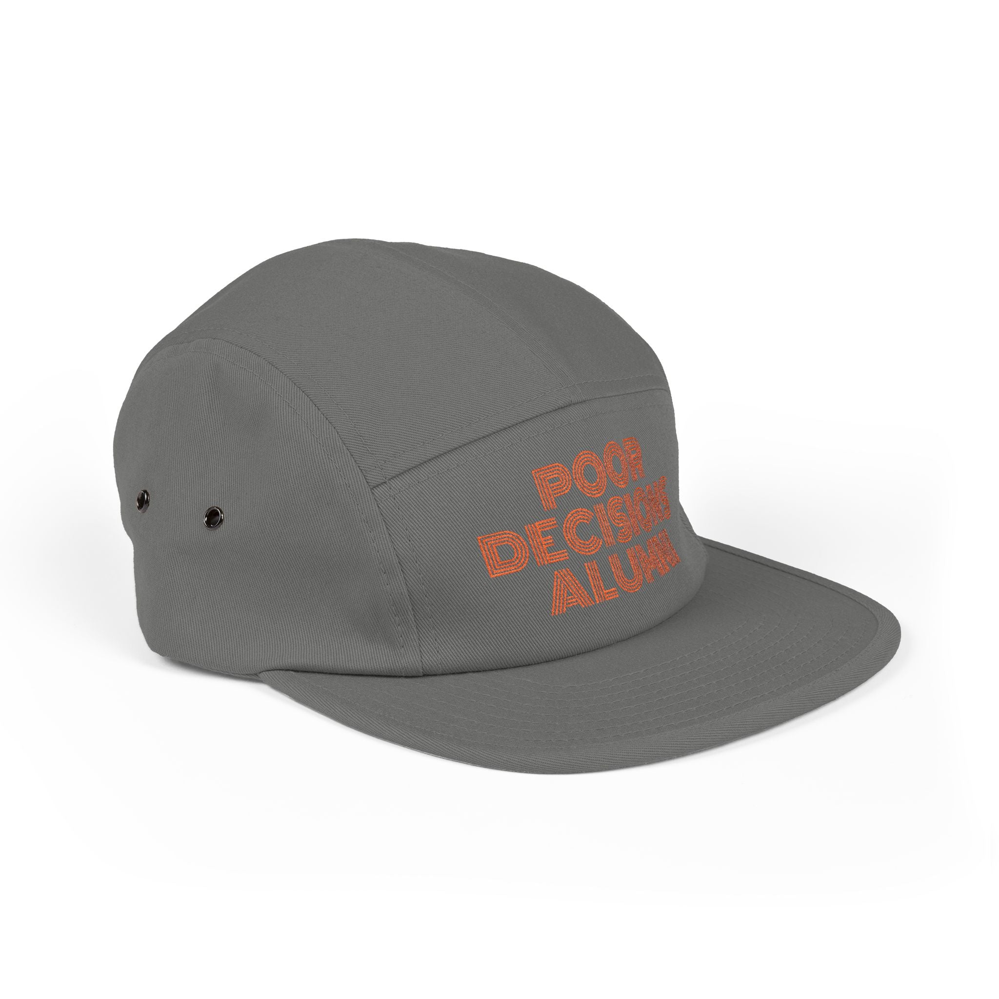 PDA embroidered text 5-Panel Cap