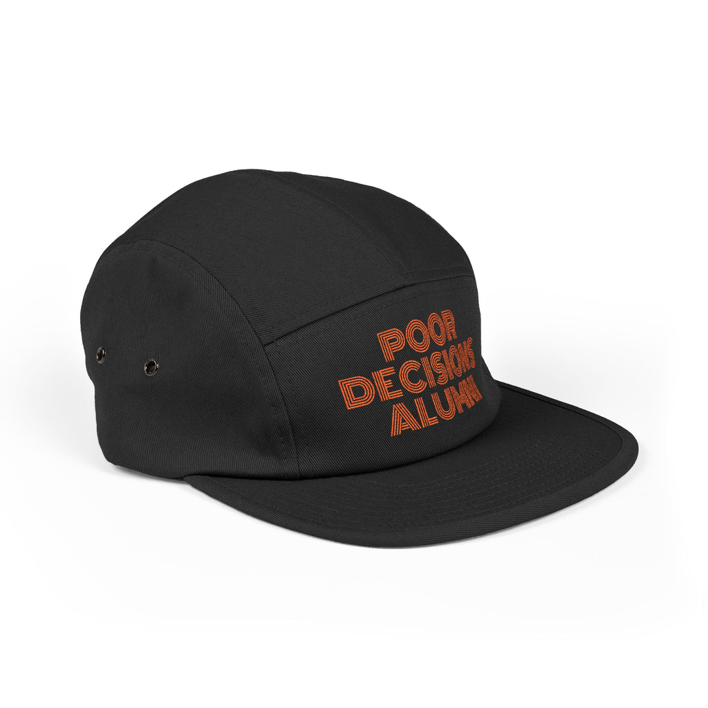 PDA embroidered text 5-Panel Cap