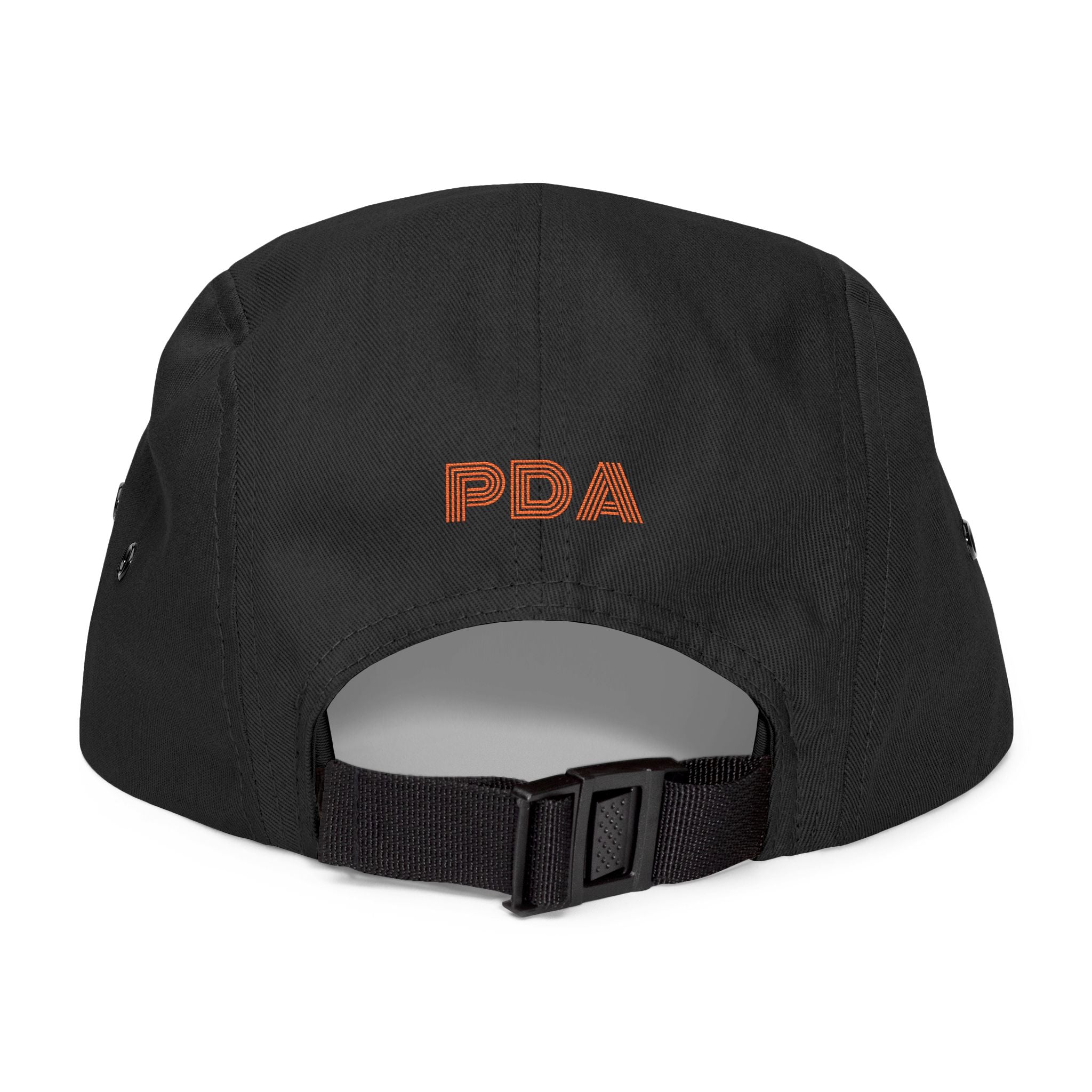 PDA embroidered text 5-Panel Cap
