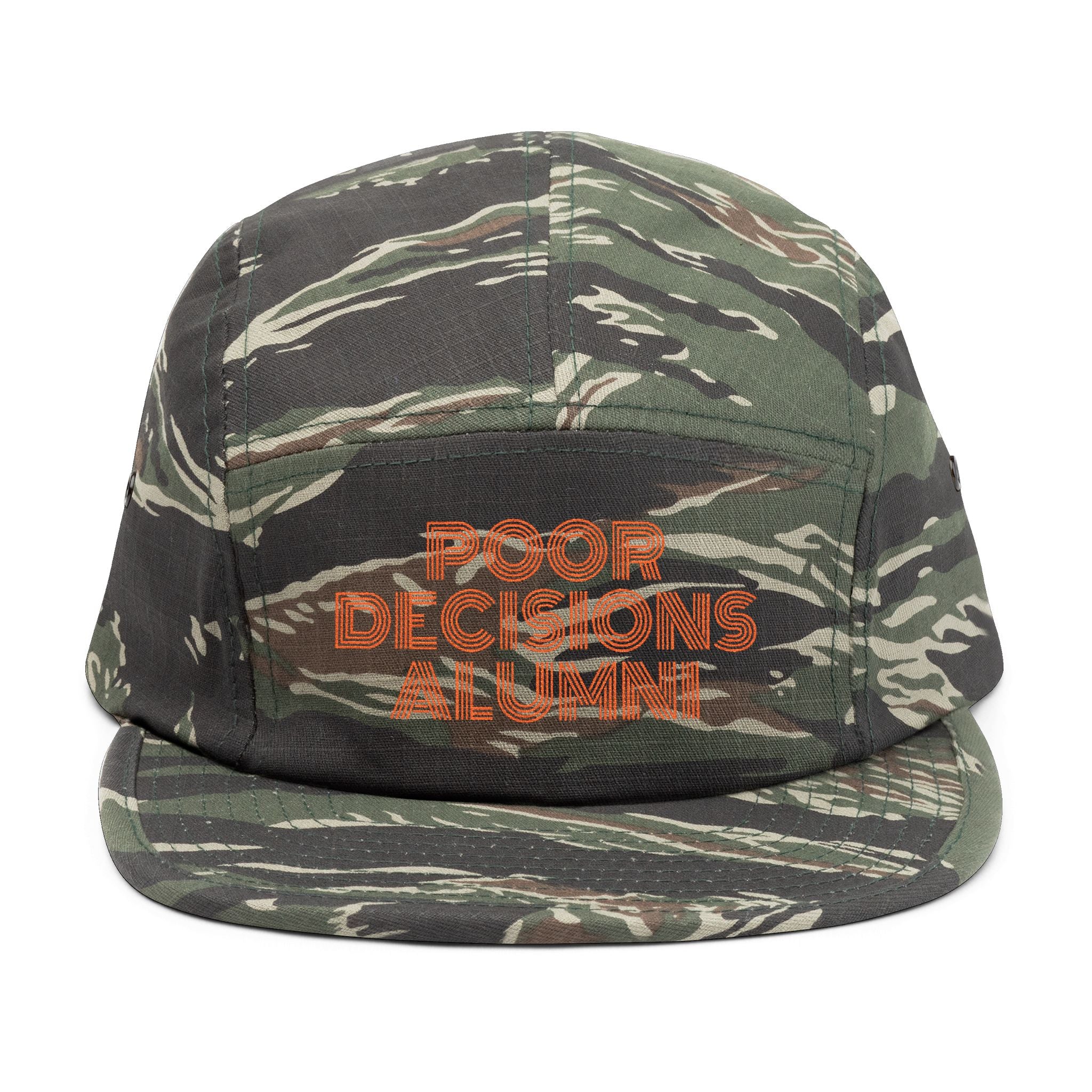 PDA embroidered text 5-Panel Cap
